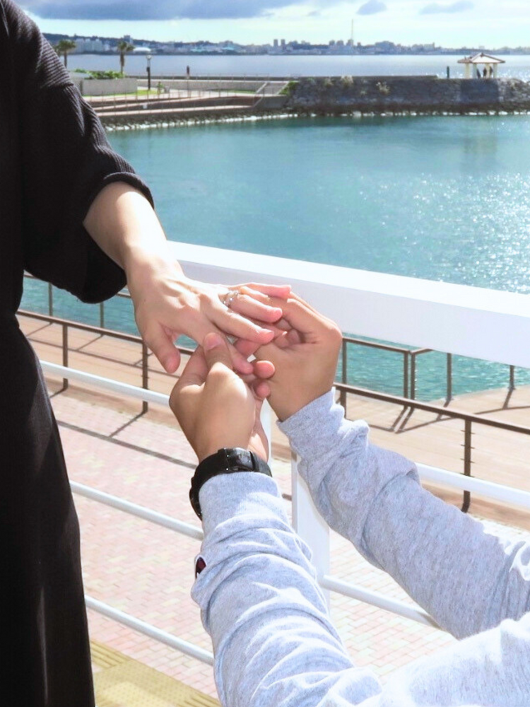 沖縄県ムクベルでミンサー柄の婚約指輪を購入したお客様の口コミ